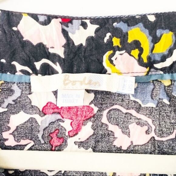 Boden Slate Blue Gray Vibrant Floral Tunic Top US 2 - Picture 4 of 9